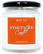 Lumanare parfumata cu mesaj Next Lit Fortune Candle - Fragrant Five, in engleza
