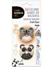 Radiere parfumate Kidea - Panda si Koala, 2 buc., vanilie si inghetata