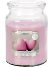 Lumânare parfumată Bispol Premium - Love, 500 g