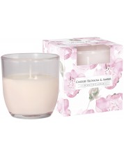Lumânare parfumată Bispol Aura - Cherry Blossom & Amber, 100 g -1