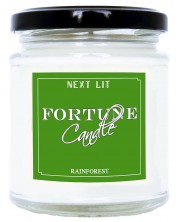 Lumanare parfumata cu mesaj Next Lit Fortune Candle - Padure tropicala, in engleza