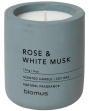 Lumânare parfumată Blomus Fraga - S, Rose & White Musk, FlintStone	 -1