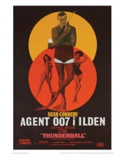 Tablou Art Print Pyramid Movies: James Bond - Thunderball – Danish -1