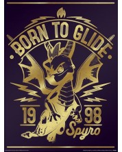 Tablou Art Print Pyramid Games: Spyro - Gold Born To Glide	 -1