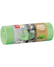 Pungi de deșeuri parfumate Anna - Aromă de mentă, 35 L, 20 bucăți, verde -1