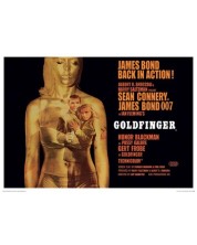 Tablou Art Print Pyramid Movies: James Bond - Goldfinger Projection -1