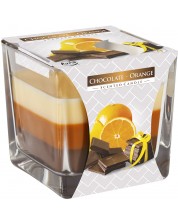 Lumânare parfumată Bispol Aura - Chocolate-Orange, 170 g -1