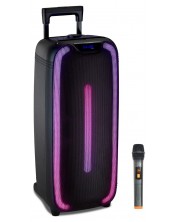 Sistem audio Xmart - X-BASS BS80, cu microfon wireless, negru