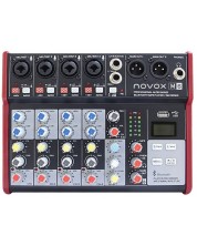 Mixer audio Novox - M6 MKII, negru/roșu -1