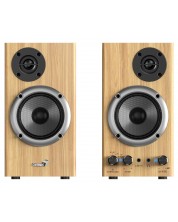 Sistem audio Genius - SP-HF520BT, 2.0, 20W, Bluetooth, Pine wood - imagine 1