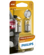 Becuri auto Philips - 12V, R5W, BA15s, 2 buc. -1