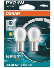 Becuri auto Osram - PY21W, 7507DC, Diadem Chrome -1