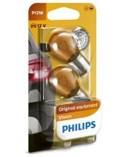 Becuri auto Philips - 12V, PY21W, BAU15s, 2 buc. -1