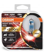 Becuri auto Osram - H4, 64193NB200, Night Breaker -1