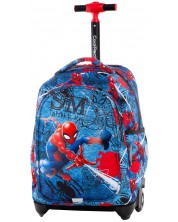 Rucsac școlar pe roți Cool Pack Jack - Spiderman Denim -1