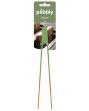 Cârlige de bambus Pebbly - 24 cm, verde -1