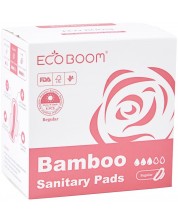 Absorbante biodegradabile din bambus Eco Boom - De zi, Premium, 8 buc.