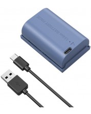 Baterie SmallRig - LP-E6NH, 2400 mAh, USB-C, albastră -1