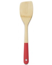 Spatula din bambus Pebble - 30 cm, roșu -1
