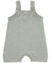 Salopeta pentru bebeluși Lassig - Cozy Knit Wear, 74-80 cm, 7-12 luni, gri -1