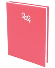 Carnet de notițe Spree Pastel - Copertă tare, roșu, 168 de foi, 2024 -1