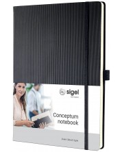 Blocul de notițe Sigel Conceptum - A4, negru -1