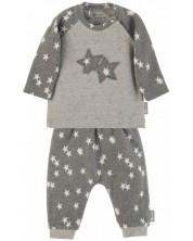 Trening pentru bebeluși Sterntaler - Cu stele, 74 cm, 6-9 luni, gri închis -1