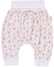 Pantaloni pentru bebeluşi Bio Baby - 92 cm, 18-24 luni, cu imprimeu maro -1