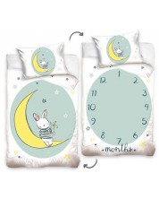 Set de dormit pentru bebelusi Sonne Home - Bunny on the moon, 2 piese -1