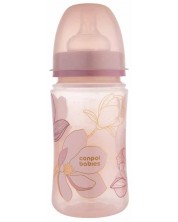 Biberon pentru copii Canpol babies - Easy Start, Gold, 240 ml, roz -1