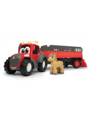 Jucărie pentru bebeluși Simba Toys ABC - Tractor cu remorcă pentru animale și ponei