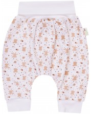 Pantaloni pentru bebeluşi Bio Baby - 50 cm, 0-1 luni, maro -1