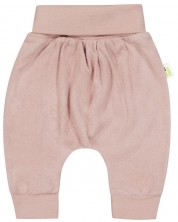 Pantaloni pentru bebeluşi Bio Baby - 62 cm, 3-4 luni, țesătură roz -1