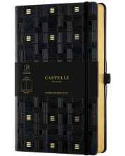 Carnețel Castelli Copper & Gold - Weaving Gold, 13 x 21cm, coli albe -1