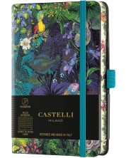 Бележник Castelli Eden - Lily, 9 x 14 cm, linii