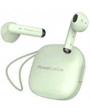 Căști wireless PowerLocus - PLX1, TWS, verde -1