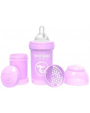Sticla pentru copii impotriva colicilor Twistshake Anti-Colic Pastel - Violet, 180 ml