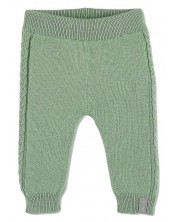 Pantaloni tricotati pentru bebelusi Sterntaler - Cu tiv cu nervuri, 68 cm, 6 luni -1