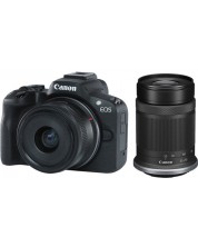 Aparat foto fără oglindă Canon - EOS R50 + RF-S 18-45mm, f/4.5-6.3 IS STM + 55-210mm, f/5-7.1 IS STM