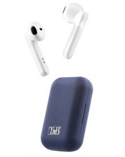 Căști wireless cu microfon TNB - Shiny, TWS, albastre/albe	 -1