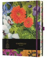 Carnet de notițe Castelli Eden - Orchid, 13 x 21 cm, Căptușit