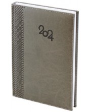 Spree Notebook - Cu copertă termică, 168 de foi, gri, 2024