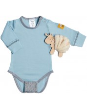 Body pentru bebeluşi cu extensie Shushulka - Albastru -1