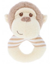 Zrănitoare Keel Toys Keeleco - Maimuță, inel, 14 cm