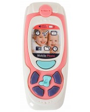 Telefon cu butoane pentru bebelusi Moni - roz -1