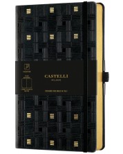 Бележник Castelli Copper & Gold - Weaving Gold, 13 x 21 cm, linii