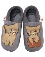Pantofi pentru bebeluşi Baobaby - Classics, Cat's Kiss, grey, mărimea S