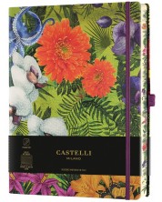 Бележник Castelli Eden - Orchid, 19 x 25 cm, linii