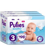Scutece bebelusi Pufies Sensitive 3, 198 buc. -1