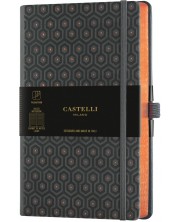 Бележник Castelli Copper & Gold - Honey Copper, 9 x 14 cm, linii